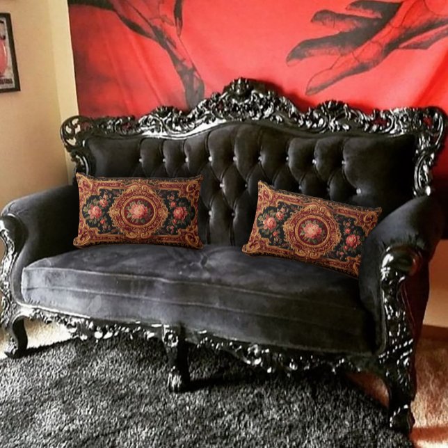 Coussin Rectangle Antique Design Dark Academia (Créateur téléchargé)