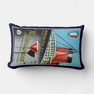 Coussin Rectangle Apertif français Normandie 1930