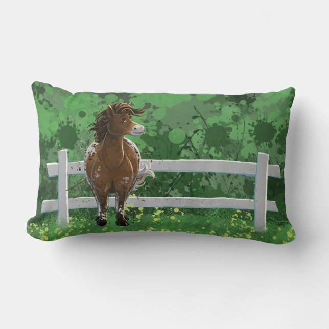 Coussin Rectangle Appaloosa Pony (Recto)