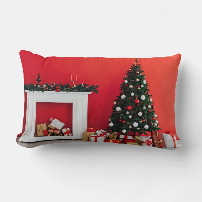 Coussin Rectangle Arbre de Noël (Recto)