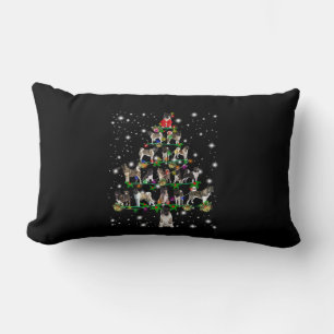 Coussin Rectangle Arbre De Noël Akita Couvert De Flashli