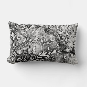 Coussin Rectangle Arbre De Vie - Spirales Feuille Grunge Style 1