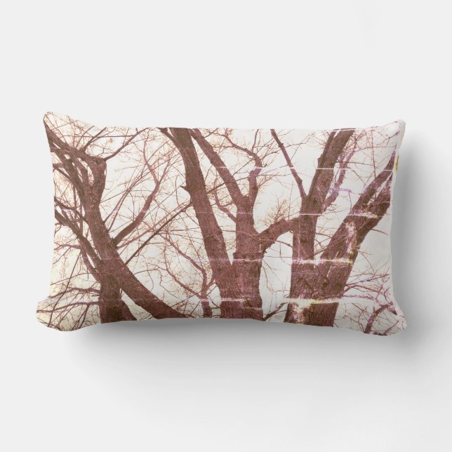 Coussin Rectangle Arbre d'hiver (Recto)