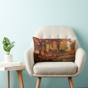 Coussin Rectangle Arbres automnaux dans Cresheim Glen (Philadelphie)