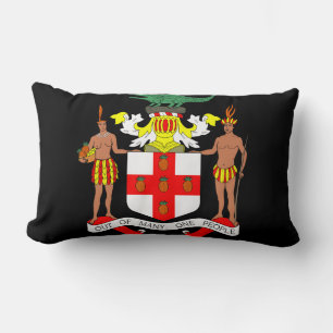 Coussin Rectangle Armoiries de la Jamaïque