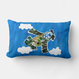 Coussin Rectangle Army Jet "Art by Kids"