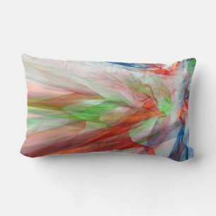 Coussin Rectangle arrière - plan Abstrait avec cristaux colorés