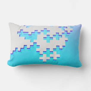 Coussin Rectangle arrière - plan Abstrait avec puzzle gris avec des
