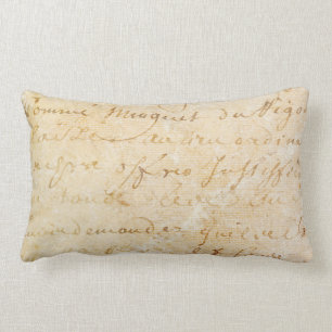 Coussin Rectangle arrière - plan antique français vintage de
