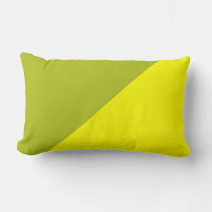 Coussin Rectangle Arrière - plan couleur solide jaune et vert acide