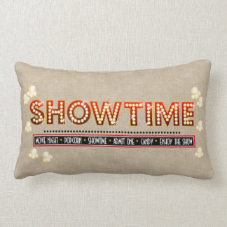 Coussin Rectangle Arrière - plan de beige d'oreiller de Showtime de
