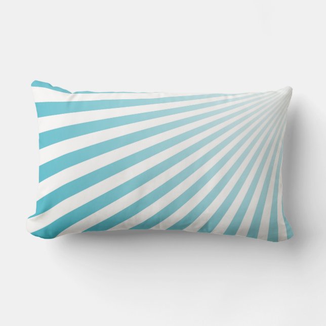 Coussin Rectangle Arrière - plan de rayons Sun couleur rétros (Recto)