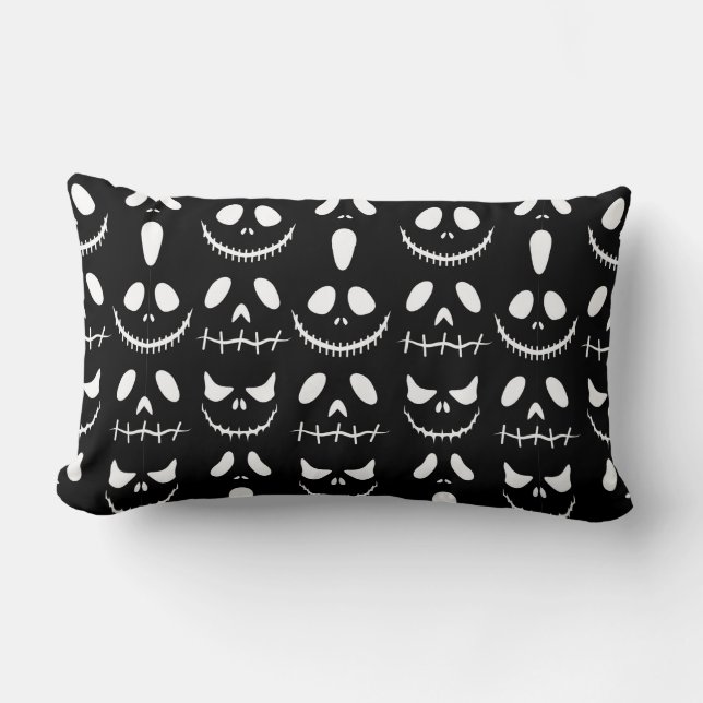 Coussin Rectangle Arrière - plan d'Halloween. Motif sans couture ave (Recto)