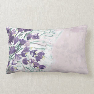 Coussin Rectangle Arrière - plan grunge d'aquarelle avec des cloche