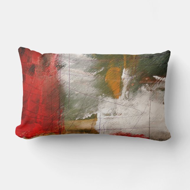 Coussin Rectangle Art Abstrait moderne (Recto)
