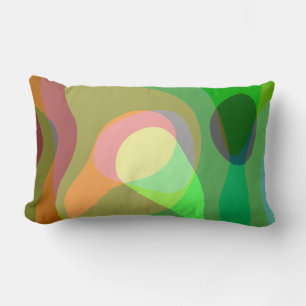 Coussin Rectangle Art Abstrait rétro super 710
