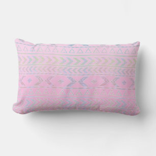 Coussin Rectangle Art Aztèque Rose Cute Influencé Motif