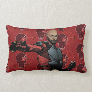 Coussin Rectangle Art de bande dessinée du peloton   Deadshot de