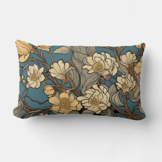 Coussin Rectangle Art déco floral Art nouveau