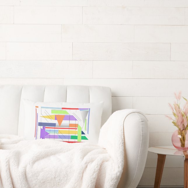Coussin Rectangle "Art géométrique Imprimez Premium 24'' x 36'' Wall (Canapé)