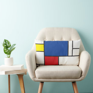 Coussin Rectangle Art Moderne Géométrique Minimaliste De Stijl Mondr