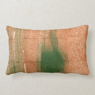 Coussin Rectangle Art vert pêche Abstrait