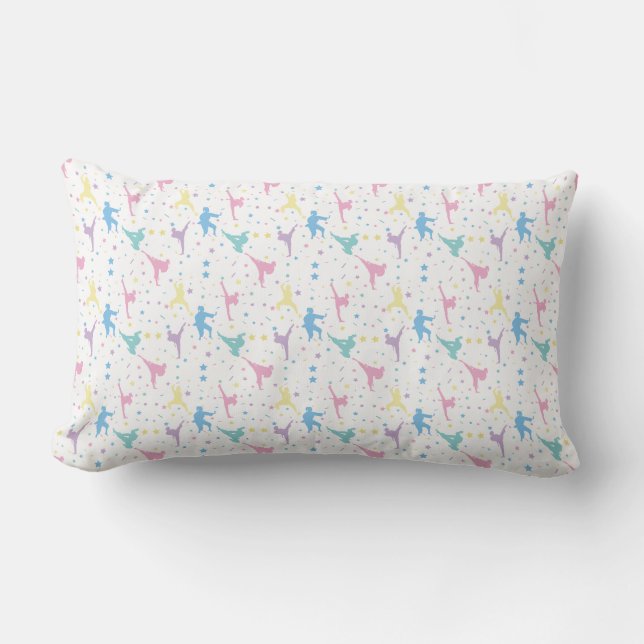 Coussin Rectangle Arts martiaux Karate Étoiles Abstraites Étincelles (Recto)