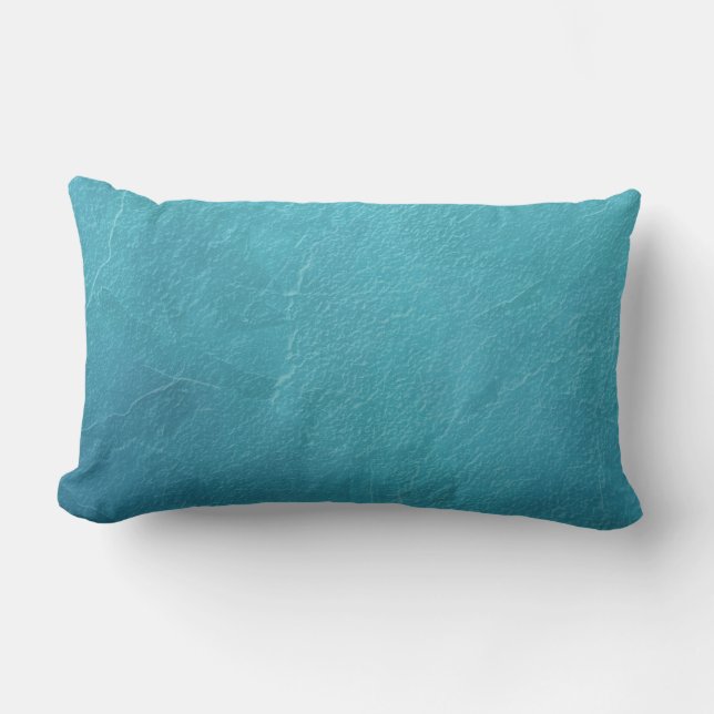 Coussin Rectangle Artwork Abstrait de glace bleue (Recto)