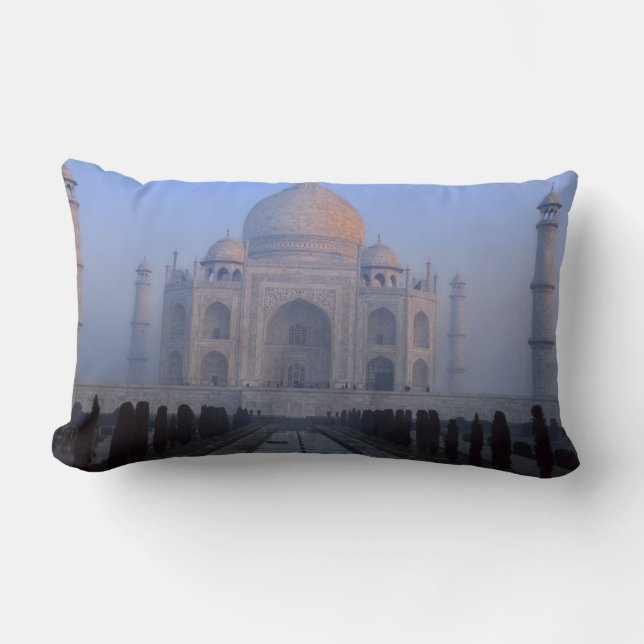 Coussin Rectangle Asie ; Inde ; Agra. Taj Mahal. (Recto)