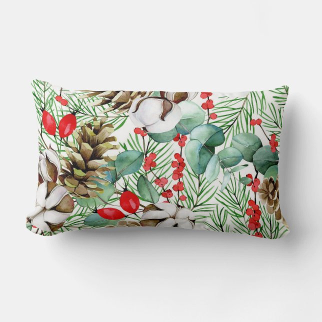 Coussin Rectangle Assez floral décoratif accrocheur  (Recto)