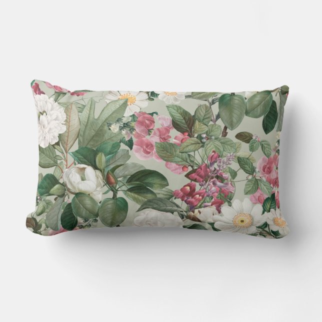 Coussin Rectangle Assez floral décoratif voyant  (Recto)