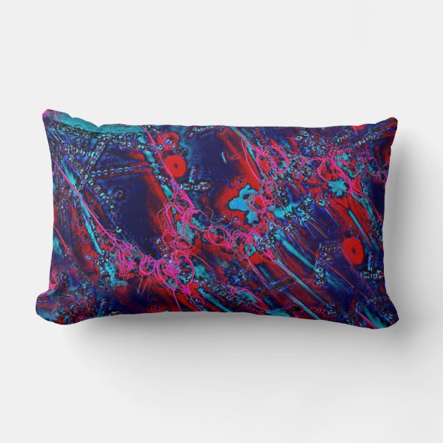 Coussin Rectangle Astérionellopsis en rouge (Recto)