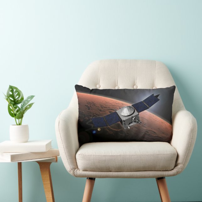 Coussin Rectangle Atmosphère Mars Et Mission D'Évolution Volatile. (Chaise)