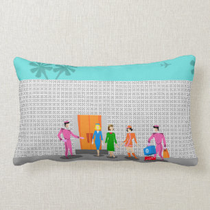 Coussin Rectangle Atomique Palm Springs Stewardess Party Jeu d'oreil