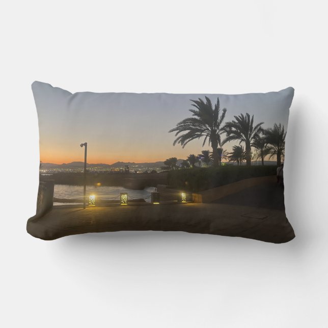 Coussin Rectangle Attrait touristique en Jordanie, Jeu d'oreiller (Recto)