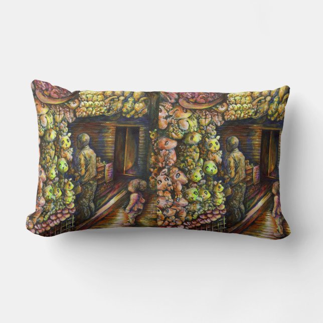 Coussin Rectangle Au nord du cirque (Recto)