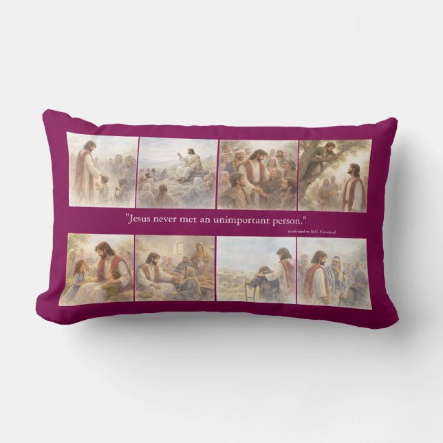 Coussin Rectangle Aucune personne sans importance (Recto)