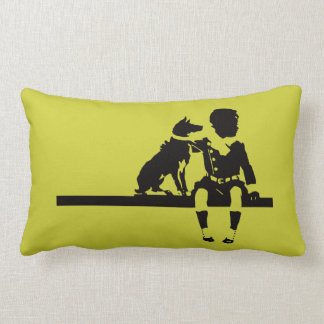 Coussin Rectangle Audacieux graphique animal de chien d'enfant