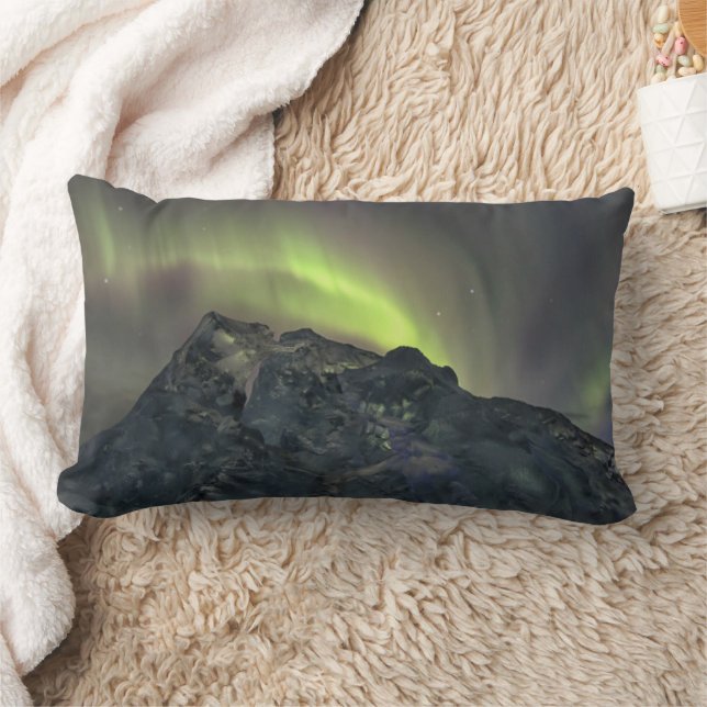 Coussin Rectangle Aurore Boréale | Iceberg Jokulsarlon Islande (Couverture)
