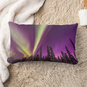 Coussin Rectangle Aurore Boréale Lumières du Nord Fairbanks Alaska