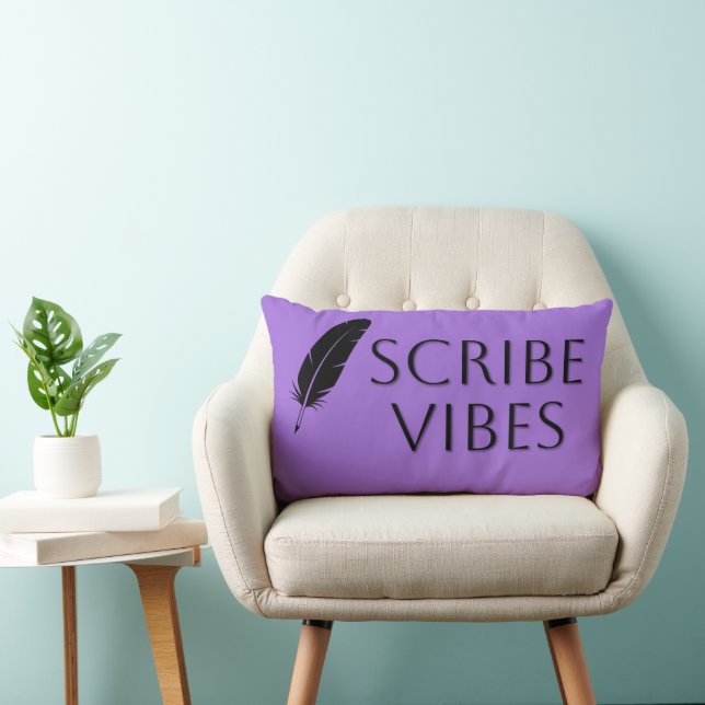 Coussin Rectangle Auteur écrivain poète Scribe Vibes  (Chaise)