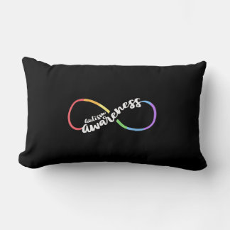 Coussin Rectangle Autism Awareness Autistic Acceptance Rainbow Infin