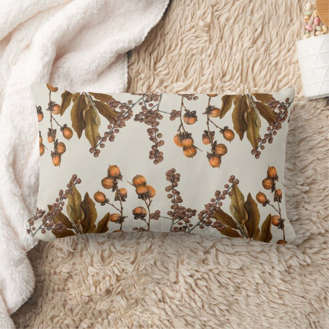 Coussin Rectangle Automne Automne Aquarelle Feuilles de feuillage (Couverture)