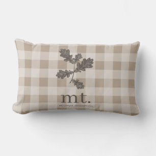 Coussin Rectangle Automne Automne Taupe Plaid Moderne Foligramme Mon