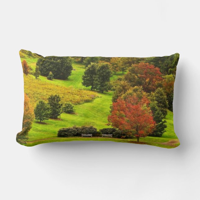 Coussin Rectangle Automne dans le parc (Recto)