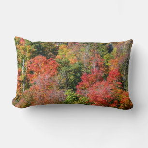 Coussin Rectangle Automne Hillside Colorful Automne Nature Photograp