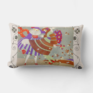 Coussin Rectangle AUTOMNE QUITTE DANS LE VENT / BEAUTÉ Fissures géom