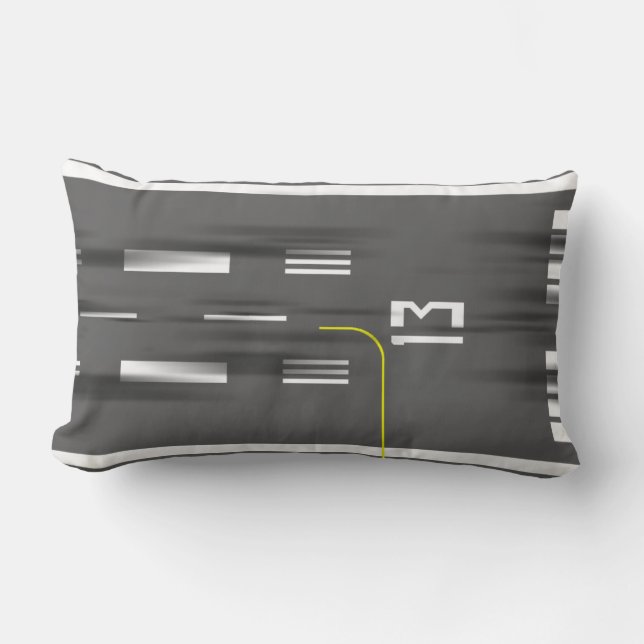 Coussin Rectangle Autorisé à atterrir piste Coussin, Kai Tak 13/31 (Recto)