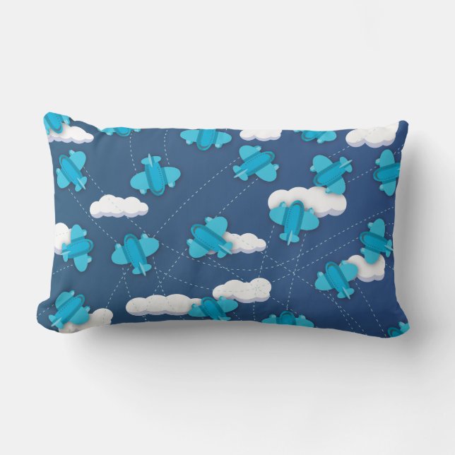 Coussin Rectangle avions (Recto)