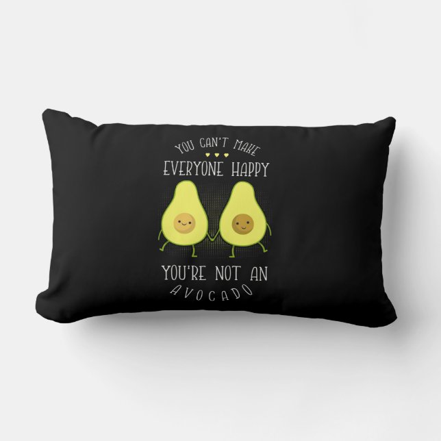 Coussin Rectangle Avocado Peut Rendre Tout Le Monde Heureux (Recto)
